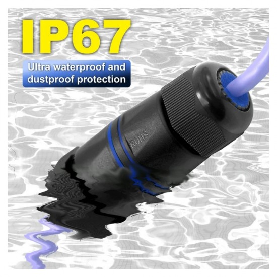 Outdoor CAT6A RJ45 Coupler - Dustproof Waterproof IP67