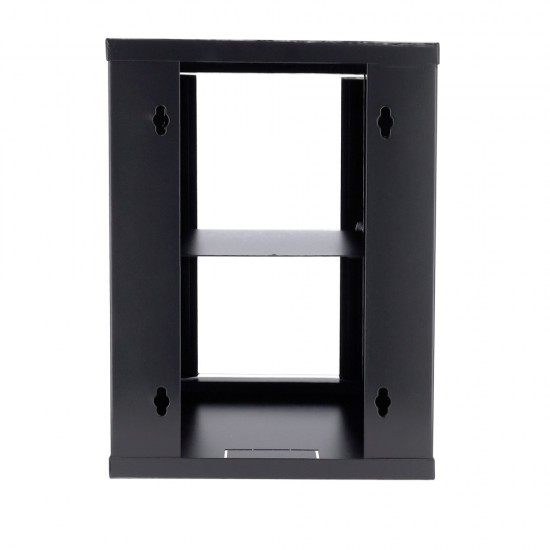 10 Inch 9U Wall Mount Server Cabinet Network Rack Enclosure Locking Glass Door