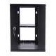 10 Inch 9U Wall Mount Server Cabinet Network Rack Enclosure Locking Glass Door