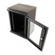 10 Inch 9U Wall Mount Server Cabinet Network Rack Enclosure Locking Glass Door