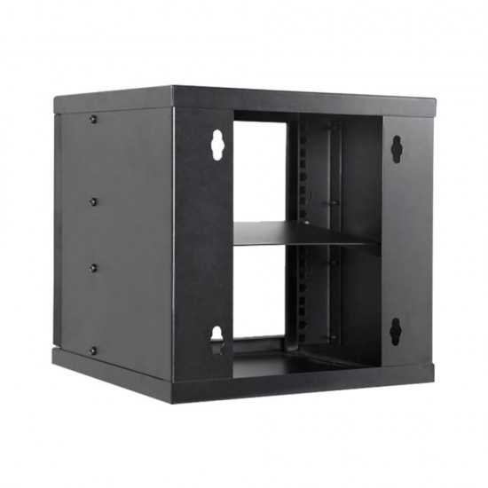 10 Inch 6U Wall Mount Rack Flatpacked Networking Cabinet 300mm Black with Lock from Satcity.ie Ireland Limerick 10 Inch 6U Wall Mount Rack Flatpacked Networking Cabinet 300mm Black