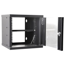 10 Inch 6U Wall Mount Rack Flatpacked Networking Cabinet 300mm Black with Lock 10 Inch 6U Wall Mount Rack Flatpacked Networking Cabinet 300mm Black with Lock
