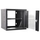 10 Inch 6U Wall Mount Rack Flatpacked Networking Cabinet 300mm Black with Lock