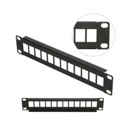 10 inch Keystone Patch Panel 1U