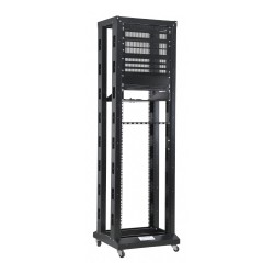 Revez 4 Post Open Frame Floor Standing Data Network Rack 47U