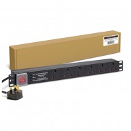 1U 6 Way PDU 19inch Rack Power Distribution Unit PDU 6 Way Horizontal Surge