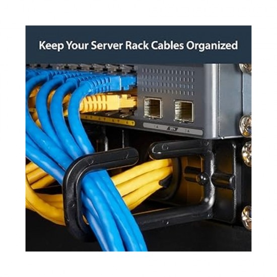 1U Horizontal Cable Tidy Panel