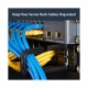 1U Horizontal Cable Tidy Panel