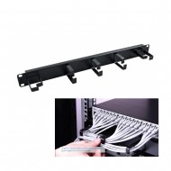 1U Horizontal Cable Tidy Panel