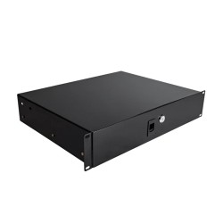 2U Sliding Shelf 420mm Deep Vented Server Rack Cabinet AV Network Equipment