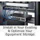 Cantilever 1U Shelf 200mm Deep Vented Server Rack Cabinet AV Network Equipment 