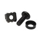 M6 x 12mm Cage Nuts Rack Mount Screws Washers for Rack Mount Server (50 Pack)