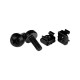 M6 x 12mm Cage Nuts Rack Mount Screws Washers for Rack Mount Server (50 Pack)