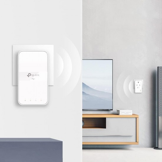 TP-LINK AV 1000 1PORT GIGABIT SET POWERLINE AC1200 WIFI EXTENDER 4K UNIT KIT