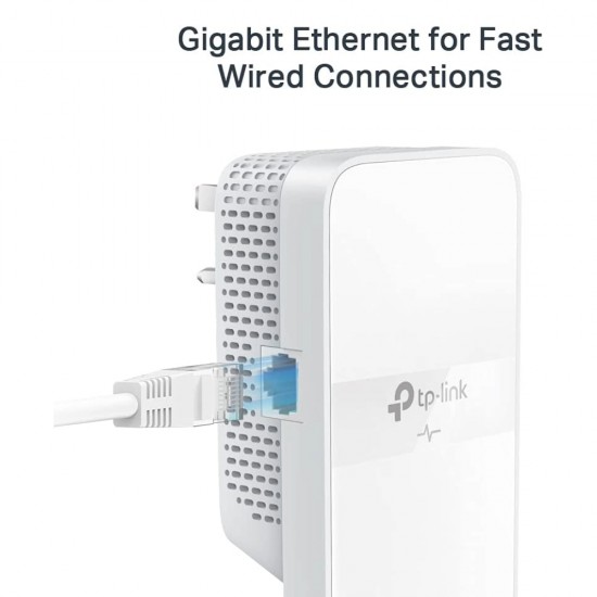 TP-LINK AV 1000 1PORT GIGABIT SET POWERLINE AC1200 WIFI EXTENDER 4K UNIT KIT
