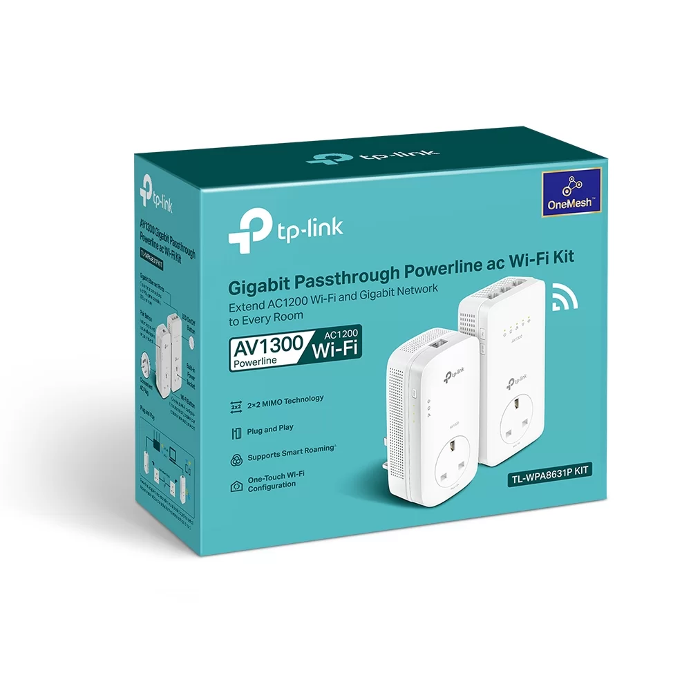 TP-LINK AV1000 GIGABIT Powerline Adapter Kit TL-PA70171 1