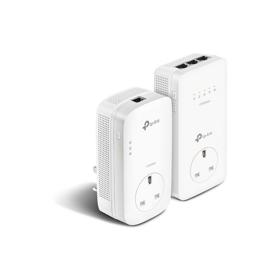 TP-Link AV1300 TL-WPA8631P KIT-V3 Gigabit Passthrough Powerline Wi-Fi Kit from Satcity.ie Ireland Limerick TP-Link AV1300 TL-WPA8631P KIT-V3 Gigabit Passthrough Powerline Wi-Fi Kit