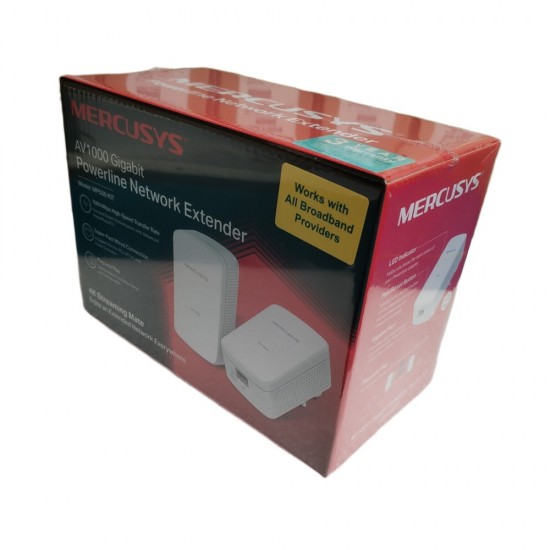Mercusys AV1000 Powerline Adapter Kit MP500 Extender 300m Range Speed 1000 Mbps from Satcity.ie  Ireland Limerick