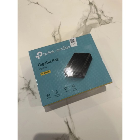 TP Link omada Gigabit POE150S PoE Injector,48V dc Input,500mA,15.4W