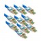 EASY PUSH RJ45 PASS THROUGH ETHERNET CONNECTOR CRIMP CAT5 CAT5E CABLE ENDS 10 