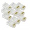 RJ45 ETHERNET CONNECTOR CRIMP PLUG CAT5 CAT5E NETWORK CABLE ENDS 10