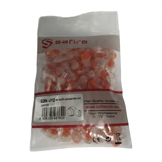 Jelly Crimp UY2 2 WAY CONNECTOR CRIMPS EXTERNAL INTERNAL CABLE TELEPHONE 100pack