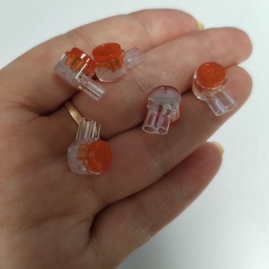 Jelly Crimp UY2 2 WAY CONNECTOR CRIMPS EXTERNAL INTERNAL CABLE TELEPHONE 100pack