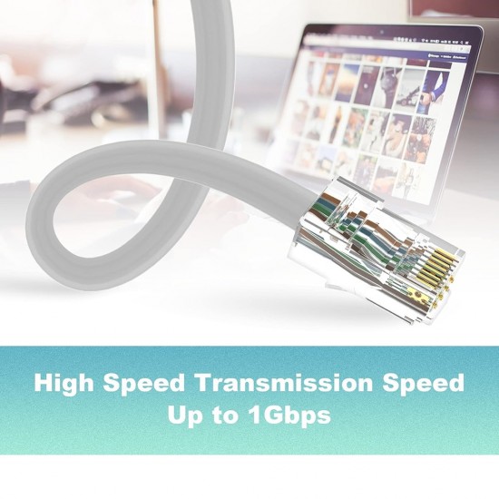 Easy Push Through CAT6 RJ45 Pass Through CAT6 Ends Ethernet Connector (10) from Satcity.ie Ireland Limerick Easy Push Through CAT6 RJ45 Pass Through CAT6 Ends Ethernet Connector (10)