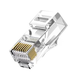 CAT6 RJ45 ETHERNET CONNECTOR COLD PLATED NETWORK CABLE CONNECTOR 1