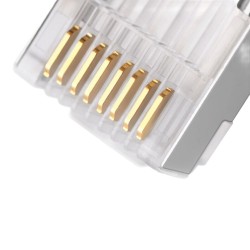 CAT6 RJ45 ETHERNET CONNECTOR COLD PLATED NETWORK CABLE CONNECTOR 1