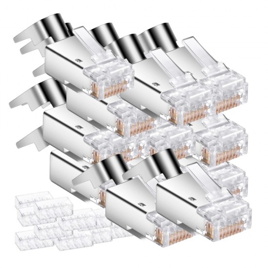CAT6A FTP Shielded RJ45 Ethernet Connector 100 from Satcity.ie Ireland Limerick CAT6A FTP Shielded RJ45 Ethernet Connector 100