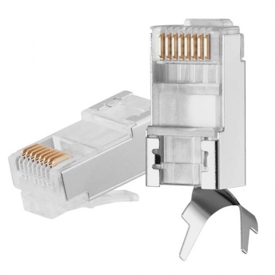 CAT6A FTP Shielded RJ45 Ethernet Connector 10 from Satcity.ie Ireland Limerick CAT6A FTP Shielded RJ45 Ethernet Connector 10