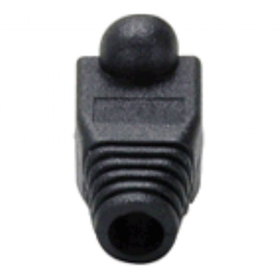 Black RJ45 Strain Relief Boots for Cat6 Ethernet Cable (Pack of 100)