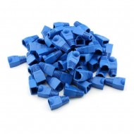 BLUE RJ45 STRAIN RELIEF BOOT PLUG CONNECTOR BOOTS FOR CAT 5 6 ETHERNET CABLE 100