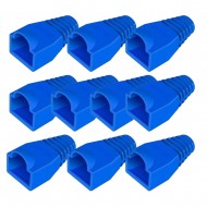 BLUE RJ45 STRAIN RELIEF BOOT PLUG CONNECTOR BOOTS FOR CAT 5 6 ETHERNET CABLE 10