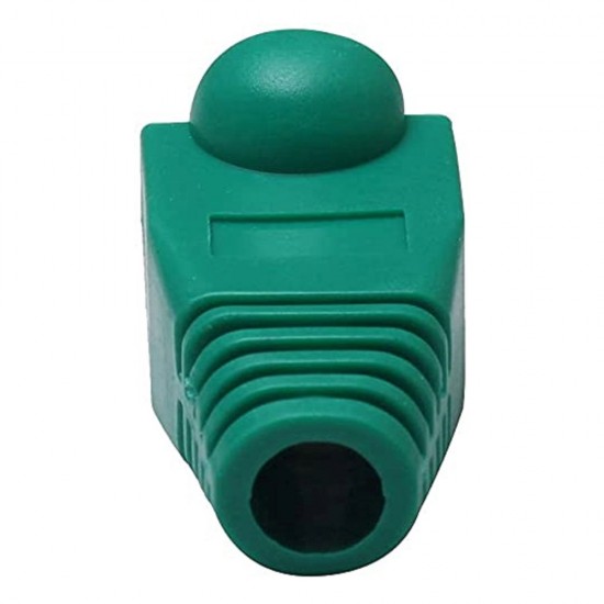 GREEN RJ45 STRAIN RELIEF BOOT PLUG CONNECTOR BOOTS FOR CAT5 6 ETHERNET CABLE 100