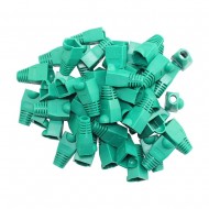 GREEN RJ45 STRAIN RELIEF BOOT PLUG CONNECTOR BOOTS FOR CAT5 6 ETHERNET CABLE 100