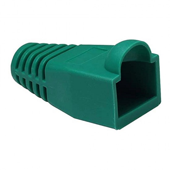 GREEN RJ45 STRAIN RELIEF BOOT PLUG CONNECTOR BOOTS FOR CAT5 6 ETHERNET CABLE 100