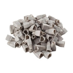 GREY RJ45 STRAIN RELIEF BOOT PLUG CONNECTOR BOOTS FOR CAT 5 6 ETHERNET CABLE 100