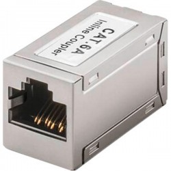 CAT6 RJ45 Coupler PoE Female to Female Shielded Ethernet Cable Extender CAT6 RJ45 Coupler PoE Female to Female Shielded Ethernet Cable Extender