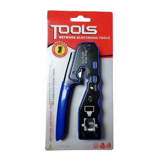RJ45 Pass Through Crimper Tool, Ethernet Crimper EZ Network Crimping Tool Cat5,6