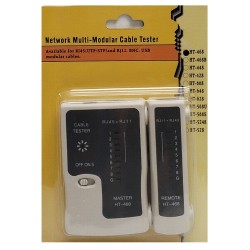 Professional RJ45 RJ11 Cat5e Cat6 Super Network Lan Cable Tester Test Tool