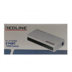 REDLINE 8 Port Network Switch 10/100 RL-S1008M
