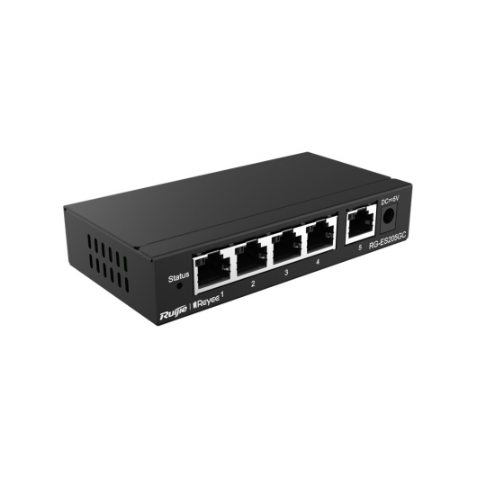5 Port Gigabit PoE+ Smart Switch - Cloud Managed Switch Reyee
