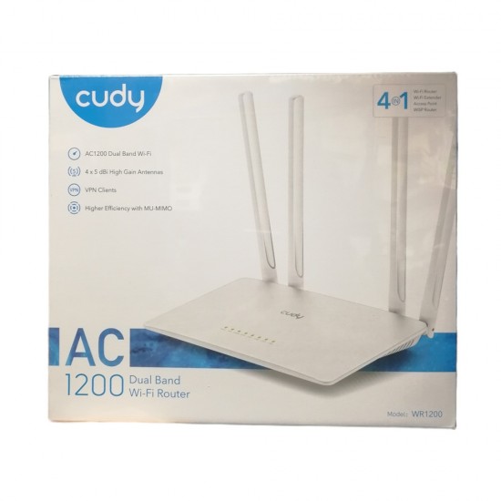 Cudy WR1200 1200Mbps Dual Band WiFi Router