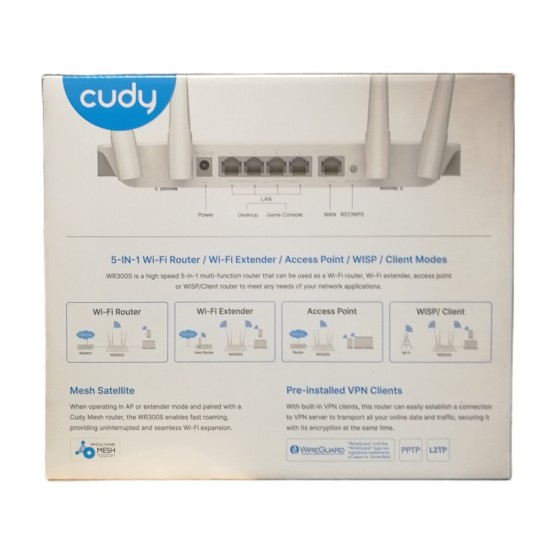 Cudy WR300S 300Mbps Wireless WiFi Router