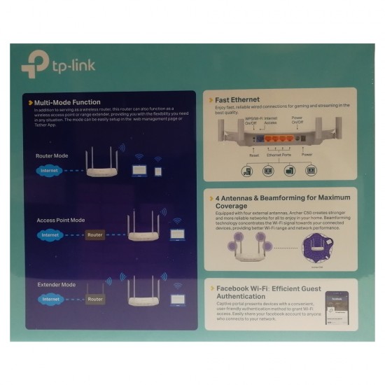 AC1200 Wireless Dual Band Wi-Fi Router Archer C50V3