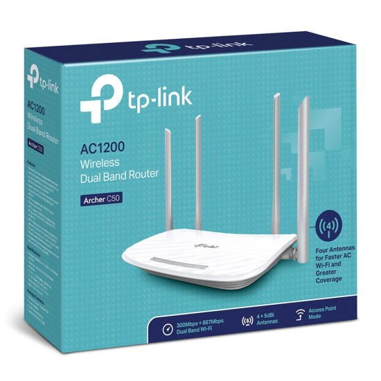 AC1200 Wireless Dual Band Wi-Fi Router Archer C50V3