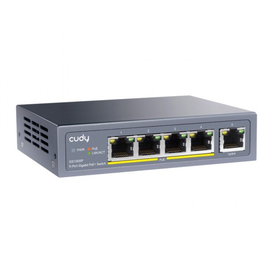 Cudy 5 Port Gigabit PoE Switch 60W