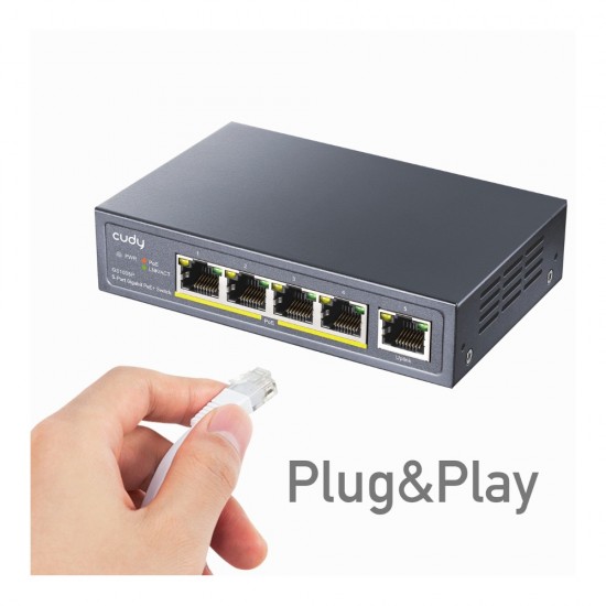 Cudy 5 Port Gigabit PoE Switch 60W